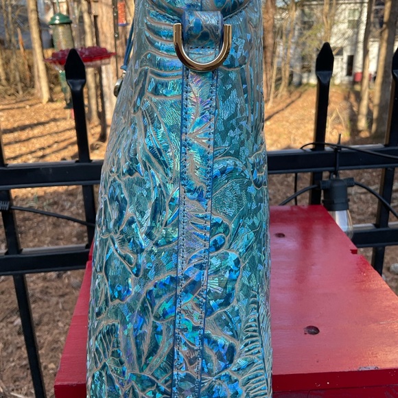 Floral Blue Handbag - Picture 4 of 6